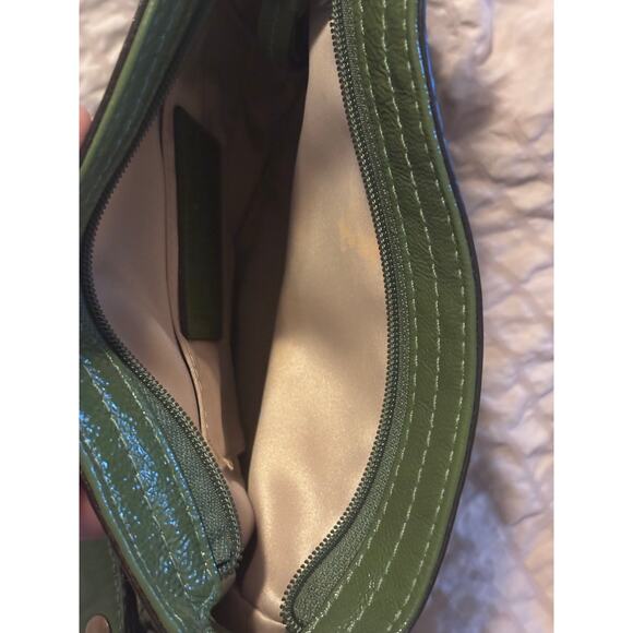 Coach Ergo Patent Leather Pleated Hobo – Apple Green main image 16